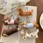 HFTOY Kawaii Chó Dachshund Sang Trọng Móc Khóa Hoạt Hình Con Chó Con Nhồi Bông Móc Khóa Dễ Thương Móc Khóa Mặt Dây Chuyền Túi Treo Trang Trí Quà Tặng Cặp Đôi ~