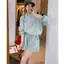 2026 Phong cách mới Thời trang thời trang cỡ lớn Áo sơ mi chống nắng Quần short hai mảnh Bộ đồ thể thao thông thường dành cho nữ Mùa hè