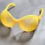 SQ 3D In Hình Rỗng Hợp Chất Kính Mắt Phong Cách Côn Trùng Lưới Che Bóng Kính Mắt Ngộ nghĩnh Prank Prop