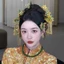 THEGIRL8B Tổng Hợp Hanfu Chignon, Mũ Trung Quốc Trang Phục Cổ Cosplay Tóc Giả, Tóc Ngọt Ngào Lông Tơ Công Chúa Tự Nhiên Nơ Tóc Bun Nữ