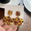 PNPIA-Millard Nhựa Mặt Dây Chuyền Bông Tai Nữ Thiết Kế Sáng Tạo Hoa sel Bông Tai Vintage Trang Sức Thời Trang