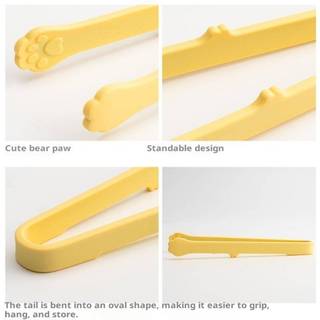 KUZHEN Sáng Tạo Nhật Bản Mèo Paw Shape Silicone Mini Sna Kẹp Thực Phẩm Chống Trơn Trượt Tay Cầm BBQ Bánh Mì Đá Viên Kẹp Phụ Kiện Nhà Bếp HOT