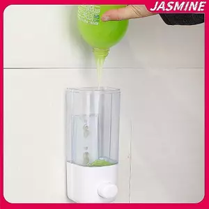 JASMINE Phòng Tắm Mới Chống Đấm Hướng Dẫn Sử Dụng Báo Chí Xà Phòng Hộp Treo Tường Không Dấu Vết Dán Khử Trùng Chai Trong Suốt Hộp Đựng JASMINE