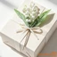 1Pc Hoa nhân tạo Lily of the Valley Hoa giả thực tế có thân cho bàn bình hoa Trung tâm