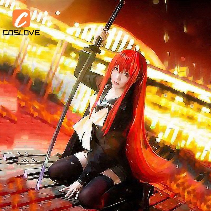 Cổ Điển Anime Shakugan No Shana Cosplay Quần Áo Trọn Bộ Trang Phục JK Đồng Phục Battlesuit Tay Dài Màu Xanh Lá Cây