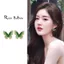 Zhao Lusi Cùng Phong Cách Bông Tai Cao Cấp Sense s925 Bạc Kim Chuyển Màu Xanh Pha Lê Bướm Bông Tai Sang Trọng Phong Cách Mới Bông Tai 2026-6-1