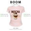 BOOM Áo Baby Tee Nữ Cotton Ôm Body-Áo Thun Ngắn Tay Y2K In Hình PhongCách Mùa Hè, Cổ Tròn Hàng Đầucách hàn quốc phong100