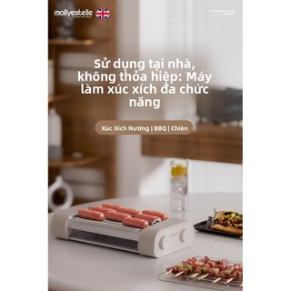 Đa Năng Thịt Nướng Xúc Xích Máy Gia Đình Nhỏ Ký Túc Xá Mini Tự Động Hot Dog Máy Thịt Nướng Chiên Chiên Xúc Xích Ba Trong Một