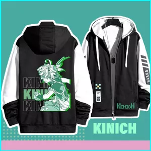 SY3 Genshin Impact Kinich Vẽ Tay anime Dây Kéo Áo Khoác Áo Unisex Top YS3