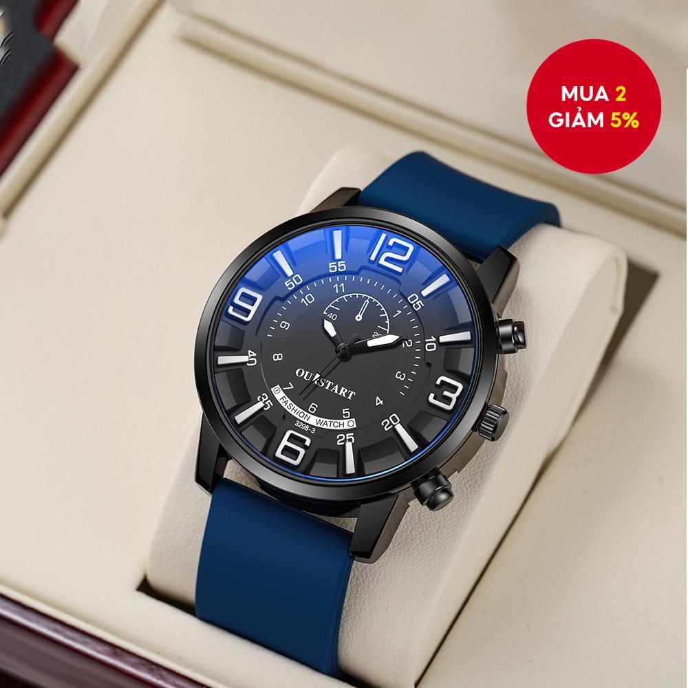 Đồng hồ đeo tay thạch anh silicon dành cho nam Thiết kế thanh lịch tinh tế Đồng hồ thời trang thông thường dành cho doanh nhân hoàn hảo cho quà tặng hàng ngày