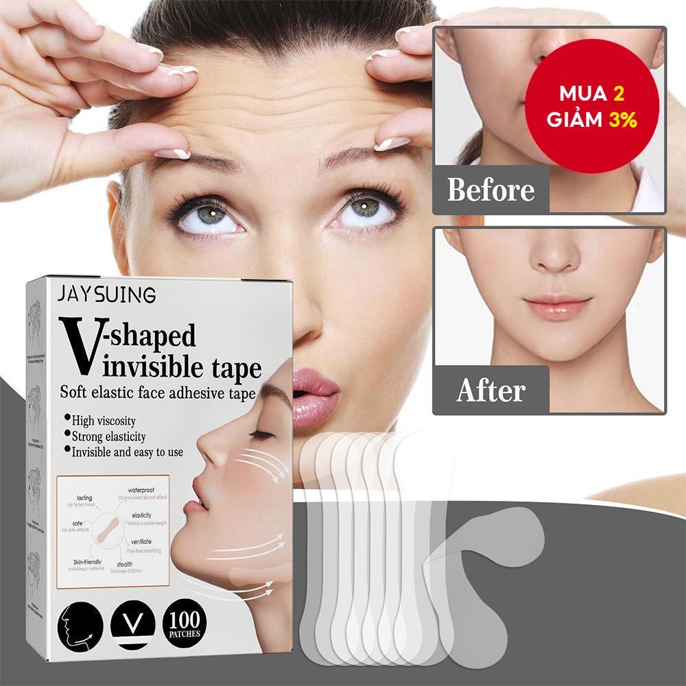 Miếng dán làm đẹp nâng vô hình, Miếng dán thu nhỏ 100 miếng làm sáng nếp nhăn Giảm nếp nhăn
