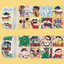 Crayon Shin-Chan Miếng Dán Cuộn Trẻ Em Sinh Viên Phần Thưởng Sổ Tay Băng Chất Liệu Tự Làm Văn Phòng Phẩm Sổ Tay Trang Trí 6.7
