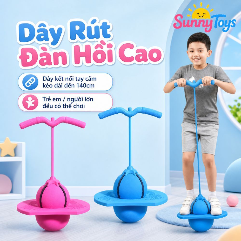 Bóng Nhảy Tăng Chiều Cao SunnyToys Cho Bé - Đồ Chơi Vận Động, Bé Nhảy Cao Vui Nhộn
