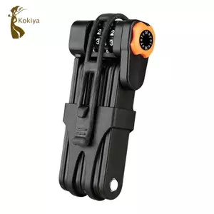 Khóa xe đạp gấp di động Dây xích an ninh chống nước có giá đỡ cho xe tay ga điện và phụ kiện xe đạp