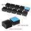 < WHPHous-t > Bộ làm mát tản nhiệt tản nhiệt bằng nhôm 5 chiếc 22 * 22 * 15mm có băng giữ nhiệt cho Chip điện tử IC LEDputer Đẹp