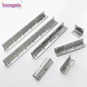 Mã góc BORAGETE, Giá đỡ mở rộng dày bằng thép không gỉ, Khóa góc 90 độ Phần cứng nội thất hình chữ L