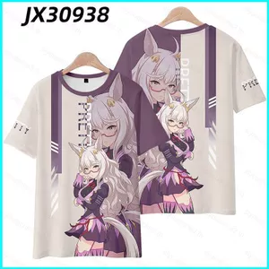 SY3 Uma Musume Pretty Derby Biwa Hayahide Cosplay vải 3D mùa hè Áo thun Anime tay ngắn hàng đầu YS3