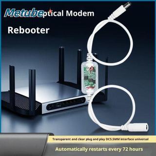 Mô-đun đặt lại bộ định tuyến METUBE, Bộ khởi động lại bộ định tuyến WiFi DC 5V-15V thời gian 24H, Cài đặt dễ dàng Cắm và chạy Giao diện 5,5x2,1mm Tối ưu hóa cáp khởi động lại