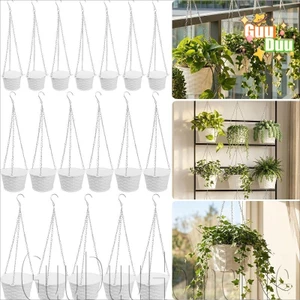 Giỏ treo cỏ tre tối giản - dành cho Pothos, Cây nhện - Trang trí treo nhà cửa - Đồ trang trí Chậu hoa - Chậu hoa dệt tre giả / Giao hàng miễn phí