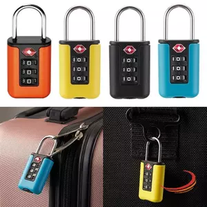 Khóa mật khẩu hải quan DWEL, Công cụ an ninh TSA Khóa kết hợp 3 chữ số, Ổ khóa màu tương phản chống trộm di động Du lịch