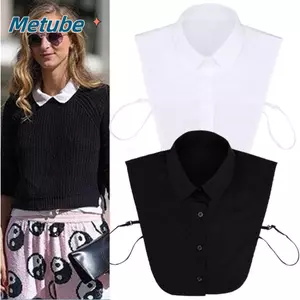 Áo sơ mi nữ ren METUBE Vintage có thể tháo rời
