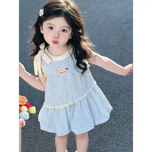 Mùa hè Phong cách mới (80-130) Thời trang siêu dễ thương Phiên bản Hàn Quốc Nơ ngọt ngào Váy Bud dễ thương