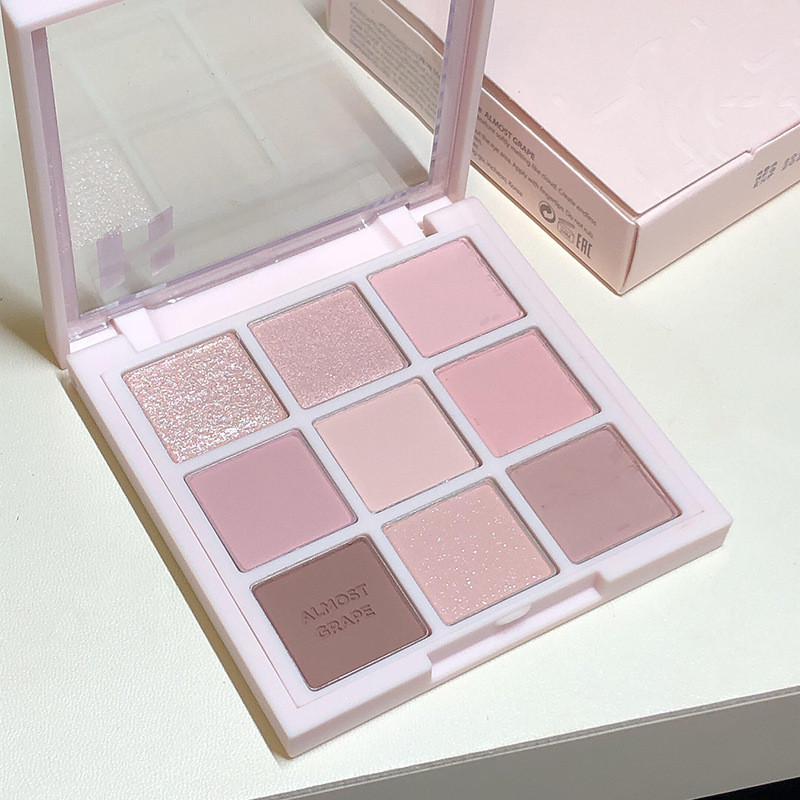 Bảng phấn mắt chín màu phong cách Hàn Quốc Tingphe|Độ bão hòa thấp, Pearlescent Matte, Phấn mắt màu đất|Thích hợp cho học sinh|Bảng phấn mắt khuyến nghị nghệ sĩ trang điểm