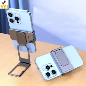 < YEI > Xoay 360 Chân Đế Có Thể Gập Lại Ba Kẹp Giá Đỡ Nhẫn Điện Thoại Đa Góc Di Động Bàn Kim Loại Ngón Tay Kistand Có Thể Điều Chỉnh Mới