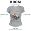 BOOM Áo Baby Tee Nữ Cotton Ôm Body-Áo Thun Ngắn Tay Y2K In Hình PhongCách Mùa Hè, Cổ Tròn Hàng Đầucách hàn quốc phong185