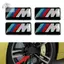 Bộ 5 Miếng Dán Huy Hiệu Thể Thao BMW M Tec Cho Bánh Xe Hợp Kim 17mm x 9mm