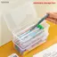 Luckyew 1 Hộp Đựng Nhựa Dung Tích Lớn Ổn Định Trong Suốt Hộp Bút Chì Đồ Dùng Văn Phòng Hộp Sắp Xếp Lưu Trữ TQ