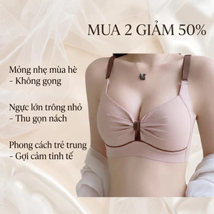 Áo ngực mùa hè liền mạch nhẹ VN-Thích hợp cho hình ngực to, không có vòng thép, phong cách tinh khiết gợi cảm, tăng cường đường viền ngực, giảm mỡ nách.