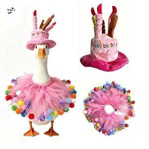 Bộ quần áo ngỗng trắng 23 Inch - Trang trí hiên tiệc ngày lễ với khăn quàng mũ sinh nhật