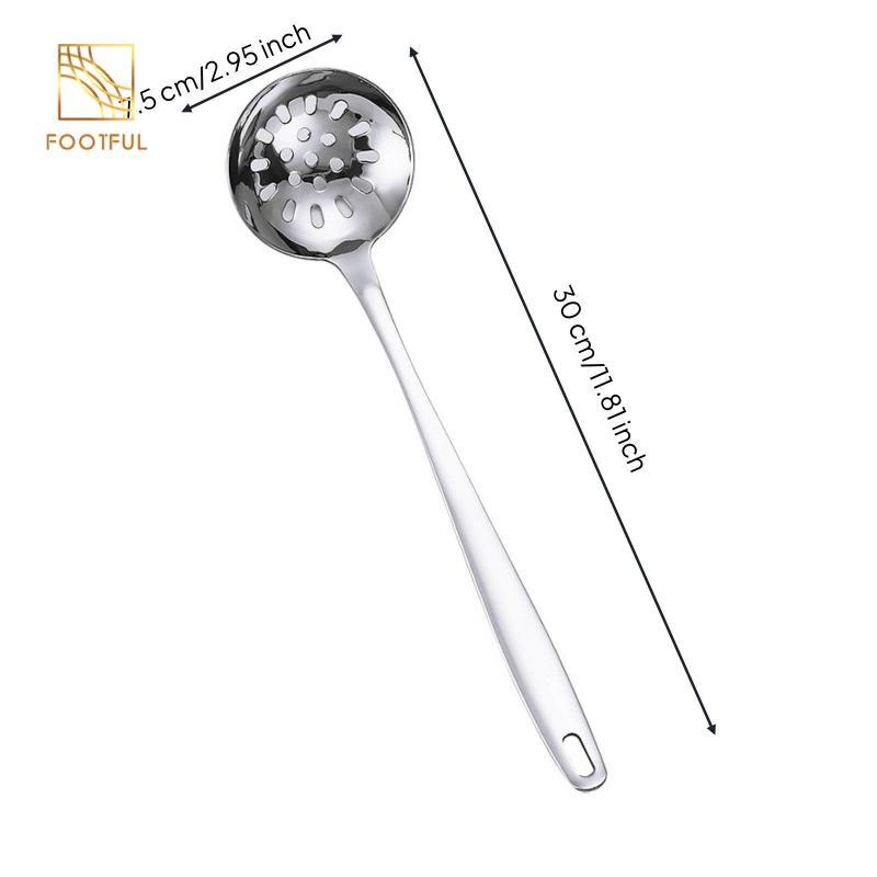 Muỗng Lẩu Chất Lượng Nồi Súp Inox Có Tay Cầm Gỗ Đồ Dùng Nhà Bếp Dùng Cho Gia Đình Và Nhà Hàng Sử Dụng