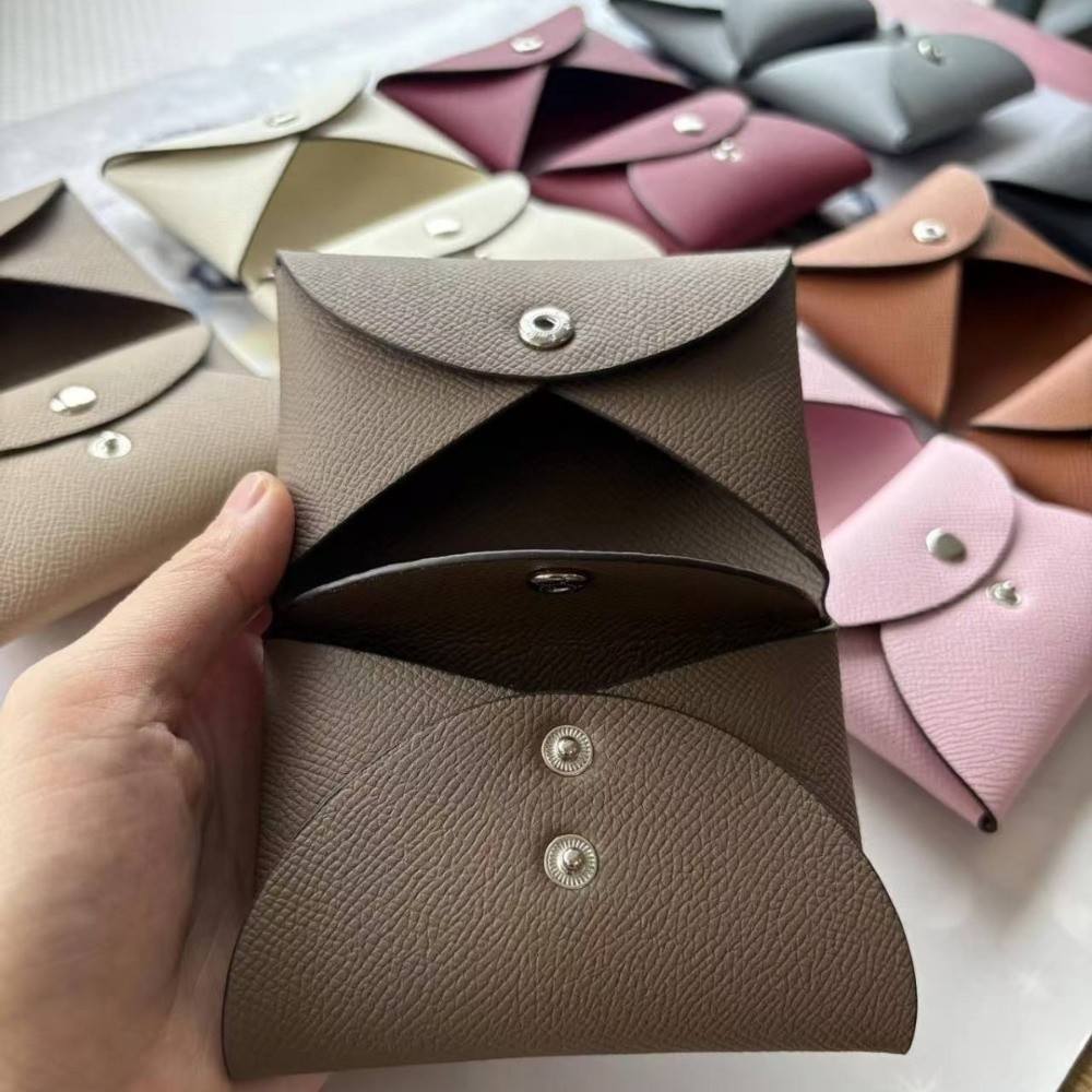 Ví đựng thẻ CQCJ, Ví đựng tiền xu Mini bằng da PU in hình lòng bàn tay, Đóng cửa chốt có thể gập lại Vỏ thẻ nhỏ Ví Unisex