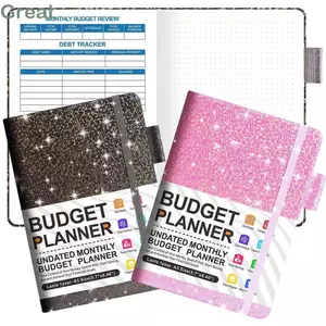 Sách lập kế hoạch ngân sách tiền mặt GREAT A5, Notepad tiếng Anh Tổ chức tài chính hàng tháng đa chức năng, Quản lý dòng tiền hiệu quả di động Tạp chí ngân sách không ngày tháng Cá nhân
