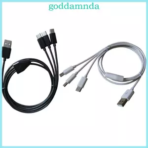 Cáp sạc đa năng GODD USB C Dây sạc 3 trong 1 có đầu nối Type C Bộ sạc đồng bộ đa năng cho máy tính bảng Ph