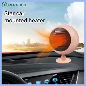 POP Hiệu Quả 12V Phụ Kiện Làm Nóng Ô Tô Mini Di Động Kính Chắn Gió Defroster Với Góc Có Thể Điều Chỉnh Cho Mùa Đông Lạnh Weat