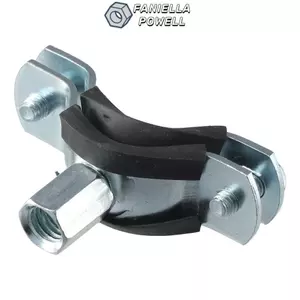 FANIELLAPOWELL 2 Kẹp Hỗ Trợ, Vít Gắn M8 Có Móng Tay Có Thể Điều Chỉnh Ống Hỗ Trợ Kẹp, Nâng Kẹp 20 / 25 / 32 / 40 / 50 / 63mm Cao Su Đen Kẹp Ống Hạng Nặng Công Nhân