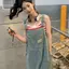 Mùa xuân, mùa thu, thiết kế thông thường phù hợp với mọi phong cách Niche Retro Ripped Loose Denim Quần Harem