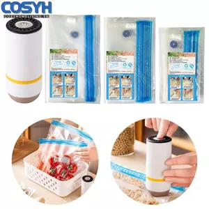 <cosyh>Vacuum Seal Bags Food Storage Bag Freezer Bag Household USB Rechargeable