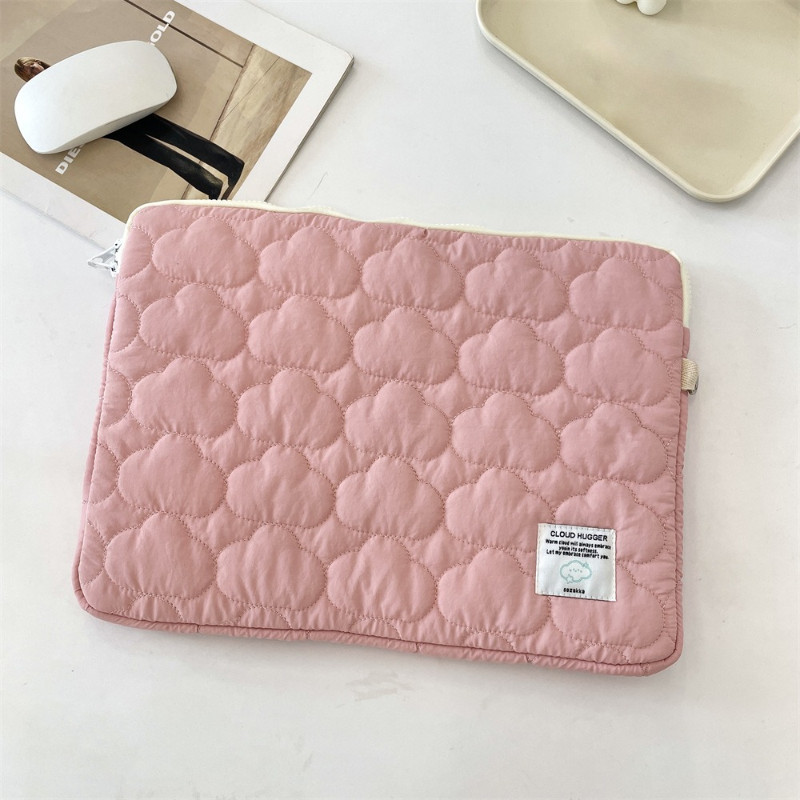 Túi Đựng Laptop Họa Tiết Đám Mây Màu Pastel,Lót Nhung Dày,Chống Sốc,13-14/15 Inch