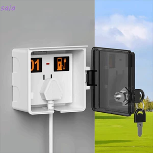 Hộp ổ cắm ngoài trời SAIA dày 86Type, chống nước/bụi, có khóa, bền