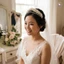 Băng đô hình vương miện ngọc trai cô dâu Đế hợp kim dệt cho váy cưới