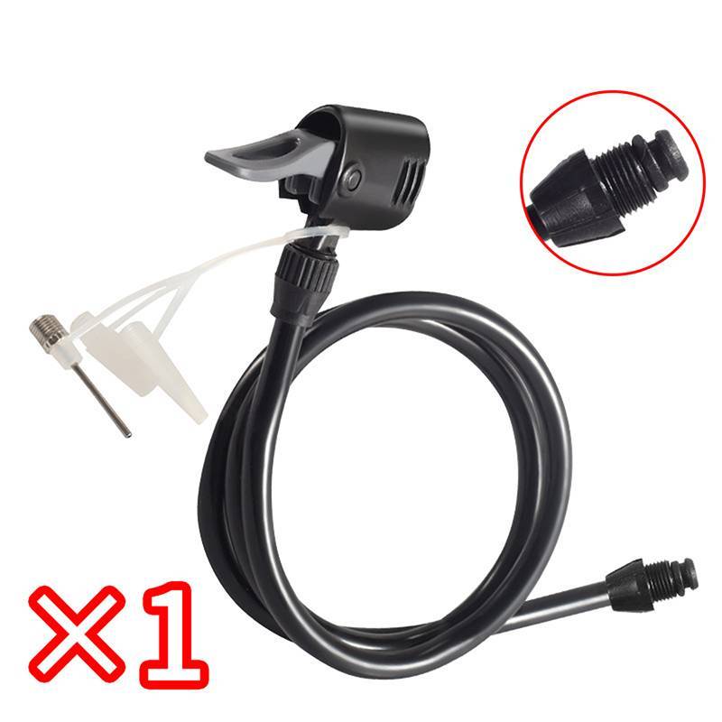 GHX Ống nối dài bơm lốp xe đạp 70/80/120cm, đầu bơm phụ kiện bơm hơi