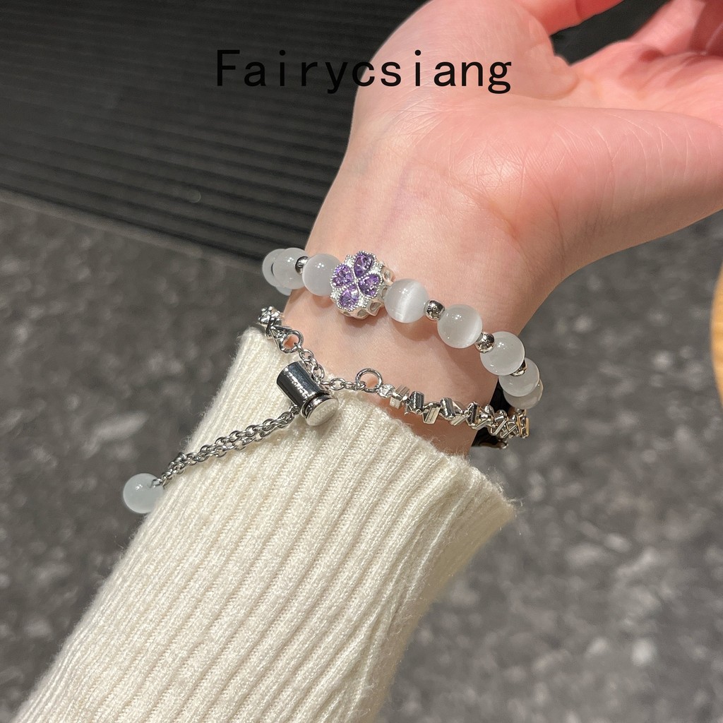 Dây đeo đá mắt mèo đôi hàng cho Xiaomi Band 10 8 9 Pro 7 6 5 4 3 Vòng đeo tay cho Redmi Watch 4 5 6 dây đeo thay thế