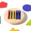 < Pluscloth > Đồ chơi phân loại màu gỗ dành cho trẻ em Phát triển kỹ năng vận động tinh Montessori thân thiện với môi trường Cạnh mịn Đồ chơi học tập giáo dục không cần Burr cho trẻ mới biết đi màu sáng
