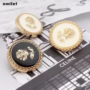 SMILE 10 Chiếc Nút Áo Sơ Mi Chất Lượng Cao Quần Áo Phụ Kiện Nút Trang Trí DIY