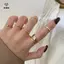Bộ 7 Nhẫn Trang Sức Thời Trang Bán Chạy Kim Loại Tròn Rỗng Mở Nhẫn Nữ Cho Bé Gái Tiệc Nữ Quà Tặng Đám Cưới [Mina]