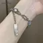 AqToCna Kiss Trang Sức Kpop Thép Titan Mặt Trăng Vòng Tay Nữ Y2K INS Thời Trang Hàn Quốc sel Mặt Dây Chuyền Vòng Tay Pulseras Quà Tặng AqToCna